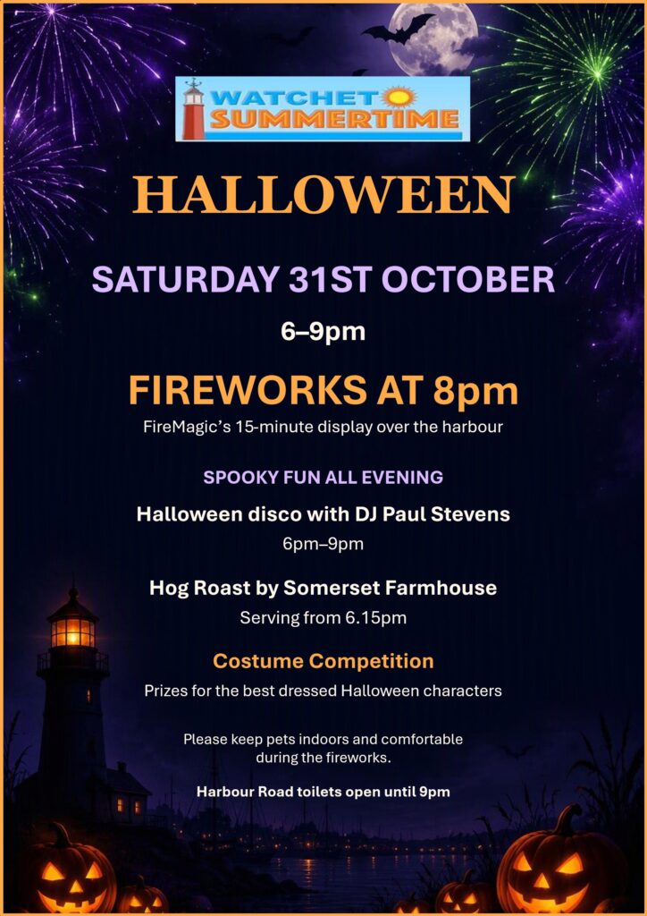 Watchet Summertime fireworks 2026 now on October 31st.